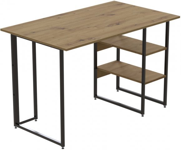 Комп'ютерний стіл Ferrum-decor Кевін 75x100x60 чорний ДСП Дуб Артізан 32мм (FRD-106835) Комп'ютерний стіл Ferrum-decor Кевін 75x100x60 чорний ДСП Дуб Артізан 32мм (FRD-106835)