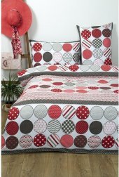 Постільна білизна Ranforce Maki червоний євро svt-2000022286404