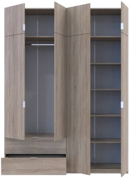 Шафа для одягу Doros Лукас Дуб Сонома 180х50х240 (DRS-011620)