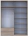 Шафа для одягу Doros Лукас Дуб Сонома 180х50х240 (DRS-011620)