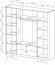 Шафа для одягу Perfect Home Вікі / Viki 4D2S/213 4-дверна з дзеркалом Дуб бариста (PFH-091407) Шафа для одягу Perfect Home Вікі / Viki 4D2S/213 4-дверна з дзеркалом Дуб бариста (PFH-091407)
