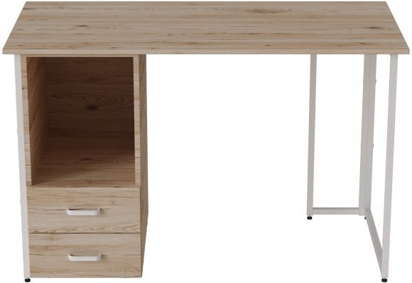 Комп'ютерний стіл Ferrum-decor Отто 75x120x60 білий ДСП Дуб Сан-Марино 32мм (FRD-101029)