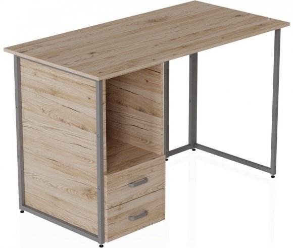 Комп'ютерний стіл Ferrum-decor Отто 75x140x70 сірий ДСП Дуб Сан-Марино 32мм (FRD-101529) Комп'ютерний стіл Ferrum-decor Отто 75x140x70 сірий ДСП Дуб Сан-Марино 32мм (FRD-101529)