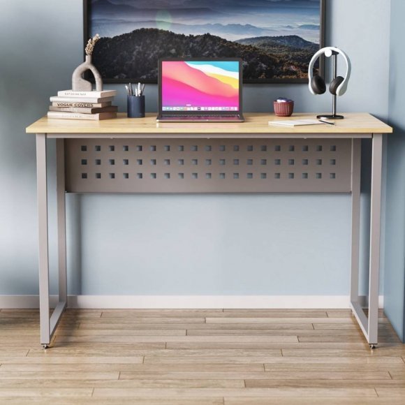 Комп'ютерний стіл Ferrum-decor Майк 75x120x60 сірий ДСП Дуб Сан-Марино 16мм (FRD-101780)