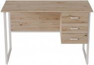 Комп'ютерний стіл Ferrum-decor Гаррі 75x140x60 білий ДСП Дуб Сан-Марино 16мм (FRD-104063)
