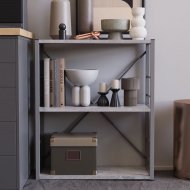 Етажерка 3/60 Ferrum-decor Серії Конект 73x60x28 сірий ДСП Бетон 16мм (FRD-105546) Етажерка 3/60 Ferrum-decor Серії Конект 73x60x28 сірий ДСП Бетон 16мм (FRD-105546)