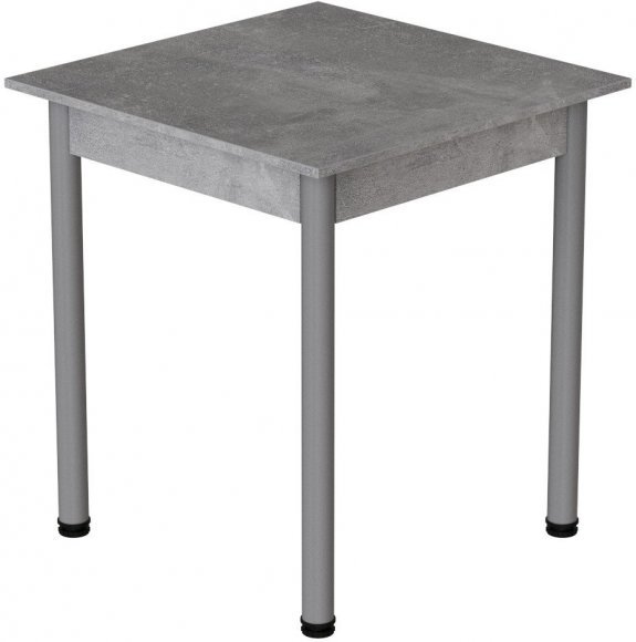 Стіл кухонний Ferrum-decor Агата 75x90x90 Сірий ДСП Бетон 16мм (FRD-105562)