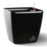 Розумний вазон Quadrato Flower Lover 25 см чорний глянсовий 4111663