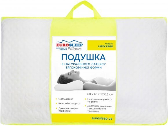 Подушка Latex Ergo 60х40х12 см Подушка Latex Ergo 60х40х12 см