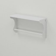 Полиця настінна Ferrum-decor Юзібі 270x700x150 метал Білий ДСП Біле 16 мм (FRD-102702)