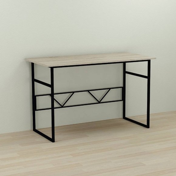 Письмовий стіл Ferrum-decor Райан 75x120x60 чорний ДСП Дуб Сонома 16мм (FRD-103682)