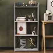 Етажерка 4/60 Ferrum-decor Серії Конект 120x60x28 сірий ДСП Бетон 16мм (FRD-105547)
