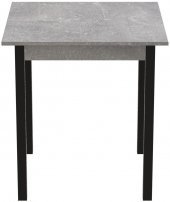 Стіл кухонний Ferrum-decor Агата 75x90x90 Чорний ДСП Бетон 16мм (FRD-105563)