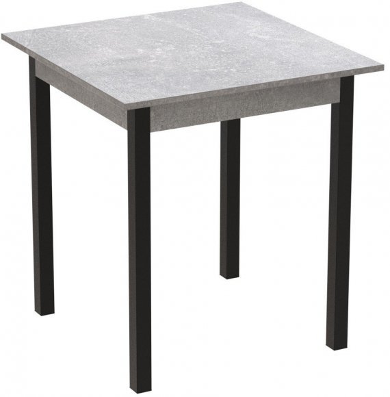 Стіл кухонний Ferrum-decor Агата 75x90x90 Чорний ДСП Бетон 16мм (FRD-105563) Стіл кухонний Ferrum-decor Агата 75x90x90 Чорний ДСП Бетон 16мм (FRD-105563)