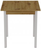 Стіл кухонний Ferrum-decor Дієго 75x70x70 Білий ДСП Дуб Артизан 16мм (FRD-105705)