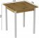 Стіл кухонний Ferrum-decor Дієго 75x70x70 Білий ДСП Дуб Артизан 16мм (FRD-105705)