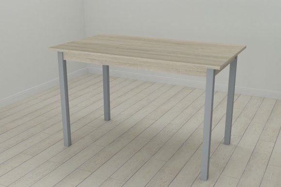 Стіл кухонний Ferrum-decor Маріо 75x120x70 Сірий ДСП Сонома 16мм (FRD-106328) Стіл кухонний Ferrum-decor Маріо 75x120x70 Сірий ДСП Сонома 16мм (FRD-106328)