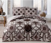 Постільна білизна сатин Loretto kahve v01 кава євро svt-2000022297172