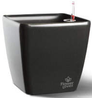 Розумний вазон Quadrato Flower Lover 34 см 41116640 Антрацит глянцевий