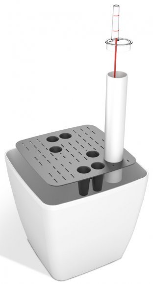 Розумний вазон Quadrato Flower Lover 34 см 41116640 Антрацит глянцевий Розумний вазон Quadrato Flower Lover 34 см 41116640 Антрацит глянцевий