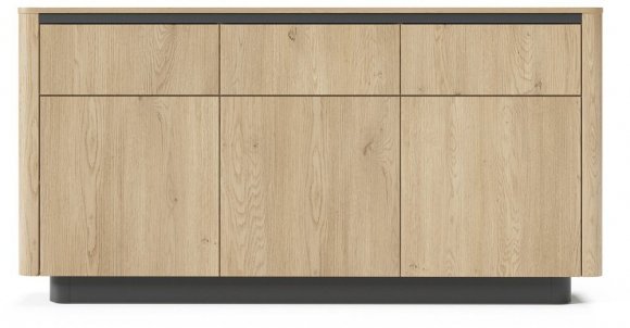 Комод Perfect Home Торро / Torro 3D3S/163 3-дверний з 3 шухядами Дуб кремона/чорний (PFH-091415) Комод Perfect Home Торро / Torro 3D3S/163 3-дверний з 3 шухядами Дуб кремона/чорний (PFH-091415)
