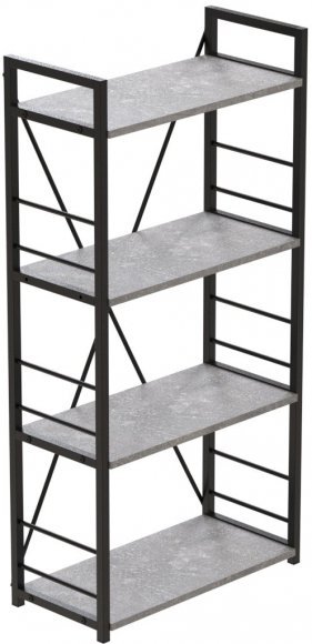 Етажерка 4/60 Ferrum-decor Серії Конект 120x60x28 чорний ДСП Бетон 16мм (FRD-105552) Етажерка 4/60 Ferrum-decor Серії Конект 120x60x28 чорний ДСП Бетон 16мм (FRD-105552)