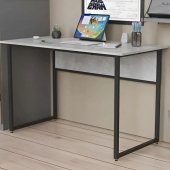 Стіл письмовий Коді Ferrum-decor 75x120x70 Чорний метал ДСП Бетон 32 мм (FRD-106606) Стіл письмовий Коді Ferrum-decor 75x120x70 Чорний метал ДСП Бетон 32 мм (FRD-106606)