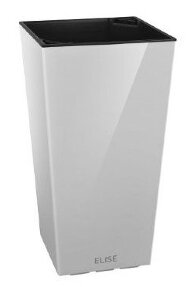 Вазон Elise 30 см білий глянцевий 4111385010 Вазон Elise 30 см білий глянцевий 4111385010
