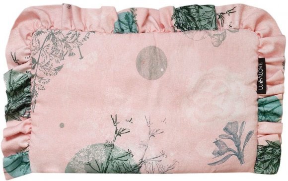 Подушка з рюшами бамбукова 20х30 см Rose Garden lullalove-8917