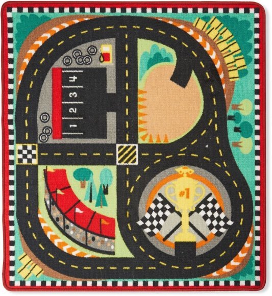 Ігровий килимок з машинками Гоночна траса MD19401