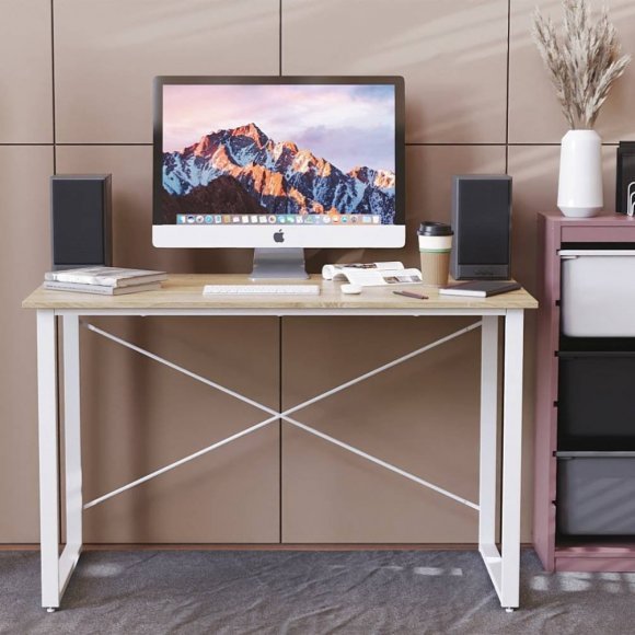 Письмовий стіл Ferrum-decor Дейв 75x140x70 білий ДСП Дуб Сонома 16мм (FRD-102187) Письмовий стіл Ferrum-decor Дейв 75x140x70 білий ДСП Дуб Сонома 16мм (FRD-102187)