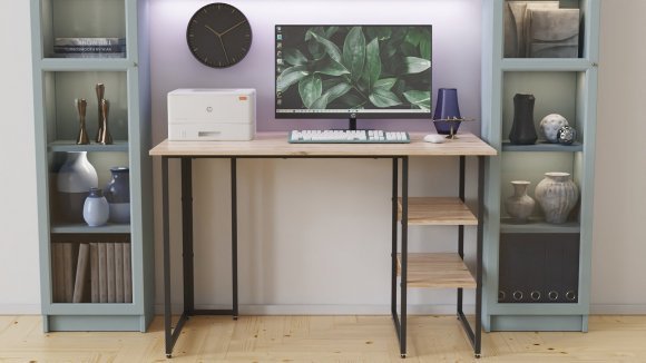 Комп'ютерний стіл Ferrum-decor Кевін 75x140x60 чорний ДСП Дуб Сан-Марино 16мм (FRD-103812) Комп'ютерний стіл Ferrum-decor Кевін 75x140x60 чорний ДСП Дуб Сан-Марино 16мм (FRD-103812)