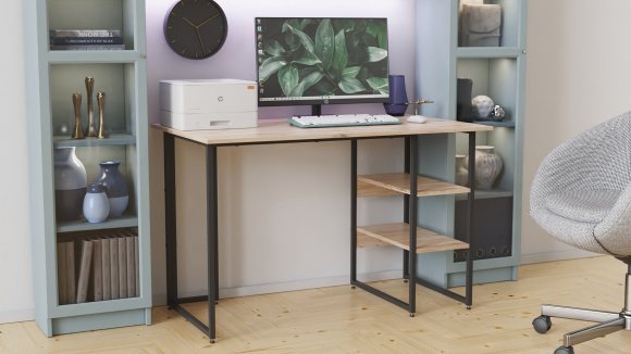 Комп'ютерний стіл Ferrum-decor Кевін 75x140x60 чорний ДСП Дуб Сан-Марино 16мм (FRD-103812) Комп'ютерний стіл Ferrum-decor Кевін 75x140x60 чорний ДСП Дуб Сан-Марино 16мм (FRD-103812)