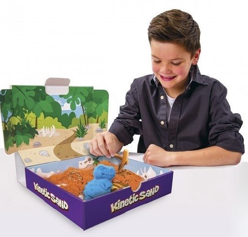 Набір піску для творчості Dino (Блакитний, Коричневий) 71415Dn Набір піску для творчості Dino (Блакитний, Коричневий) 71415Dn