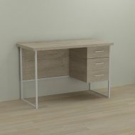 Письмовий стіл Ferrum-decor Гаррі 76x140x60 білий ДСП Дуб Сонома 32мм (FRD-104066) Письмовий стіл Ferrum-decor Гаррі 76x140x60 білий ДСП Дуб Сонома 32мм (FRD-104066)