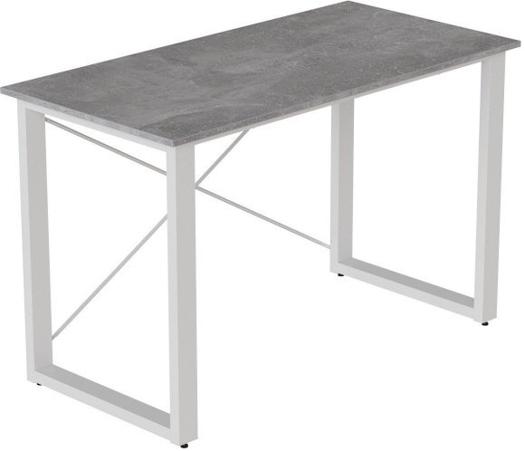 Письмовий стіл Ferrum-decor Драйв 750x1000x600 Білий метал ДСП Бетон 16 мм (FRD-103107) Письмовий стіл Ferrum-decor Драйв 750x1000x600 Білий метал ДСП Бетон 16 мм (FRD-103107)