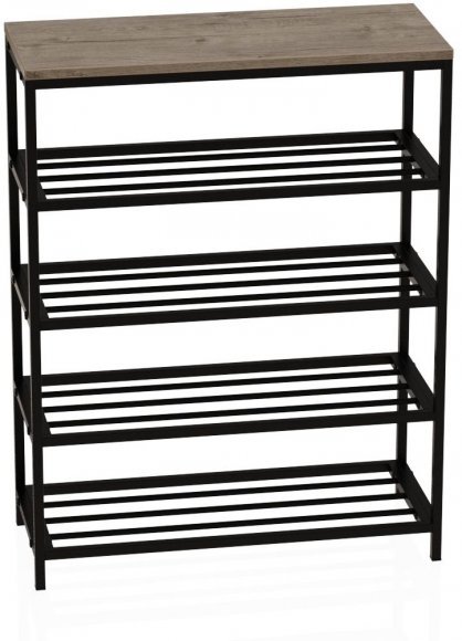 Полиця для взуття Слайм 4 Ferrum-decor 820x630x260 Чорний метал ДСП Дуб Сан-Маріно 16 мм (FRD-106839) Полиця для взуття Слайм 4 Ferrum-decor 820x630x260 Чорний метал ДСП Дуб Сан-Маріно 16 мм (FRD-106839)