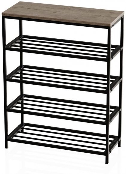 Полиця для взуття Слайм 4 Ferrum-decor 820x630x260 Чорний метал ДСП Дуб Сан-Маріно 16 мм (FRD-106839) Полиця для взуття Слайм 4 Ferrum-decor 820x630x260 Чорний метал ДСП Дуб Сан-Маріно 16 мм (FRD-106839)