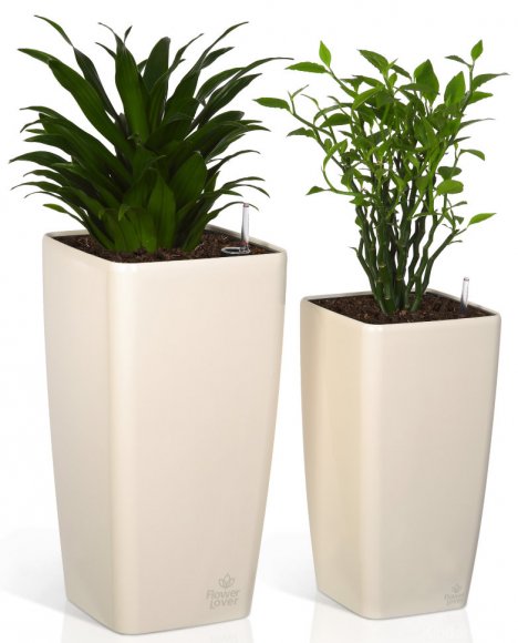 Розумний вазон Quadrato Flower Lover 34 см 41116650 Антрацит глянцевий Розумний вазон Quadrato Flower Lover 34 см 41116650 Антрацит глянцевий