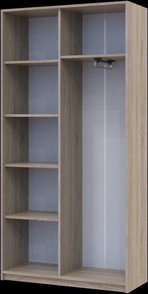 Розстібна шафа Doros Студент Дуб Сонома/Білий 90х38х180 DRS-011624 (40908067)