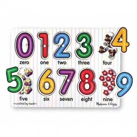 Пазл Загляни под число Melissa&Doug MD3273