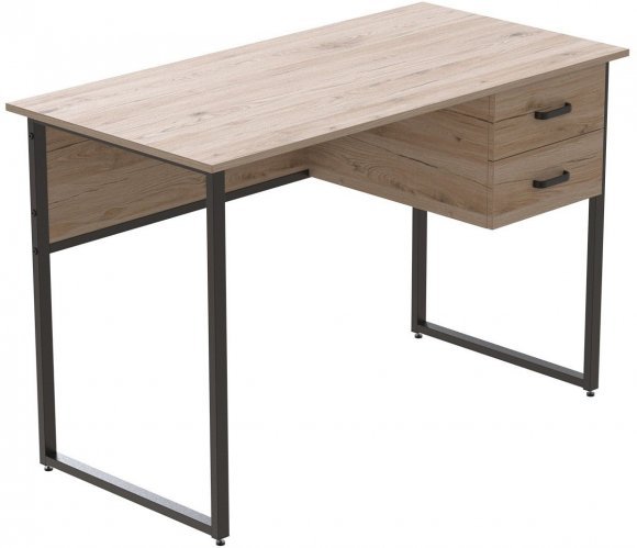 Комп'ютерний стіл Ferrum-decor Дакота 75x120x60 чорний ДСП Дуб Сан-Марино 16мм (FRD-101919)