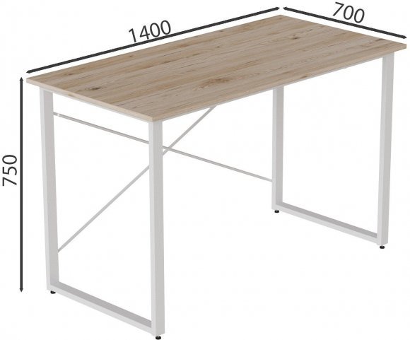 Комп'ютерний стіл Ferrum-decor Дейв 75x140x70 білий ДСП Дуб Сан-Марино 16мм (FRD-102189) Комп'ютерний стіл Ferrum-decor Дейв 75x140x70 білий ДСП Дуб Сан-Марино 16мм (FRD-102189)