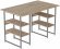 Комп'ютерний стіл Ferrum-decor Карен 75x140x70 сірий ДСП Дуб Сан-Марино 32мм (FRD-102456)