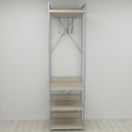 Шафа Гардероб Уні секція 3 серії Конект Ferrum-decor 220x60x50см Сірий метал ДСП Дуб Сонома 32 мм (FRD-104529) Шафа Гардероб Уні секція 3 серії Конект Ferrum-decor 220x60x50см Сірий метал ДСП Дуб Сонома 32 мм (FRD-104529)