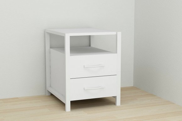 Тумба універсальна Ferrum-decor Вів'єн 2/2 50x41x40 білий ДСП Біле 16мм (FRD-104161)