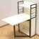 Стіл книжка з етажеркою Практик 1 Ferrum-decor 1200x640x990 Чорний метал ДСП Біле 16 мм (FRD-104611)