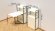 Стіл книжка з етажеркою Практик 1 Ferrum-decor 1200x640x990 Чорний метал ДСП Біле 16 мм (FRD-104611)