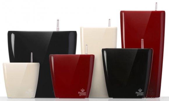 Розумний вазон Quadrato Flower Lover 34 см 41116651 червоний глянцевий