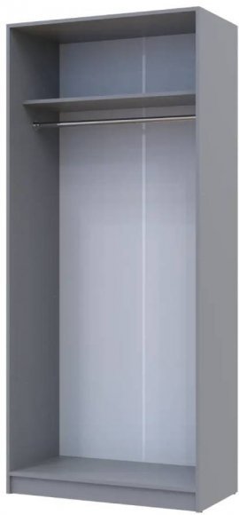 Шафа для одягу Doros Промо Сірий 2 ДСП 90х48х204 (DRS-011625) Шафа для одягу Doros Промо Сірий 2 ДСП 90х48х204 (DRS-011625)